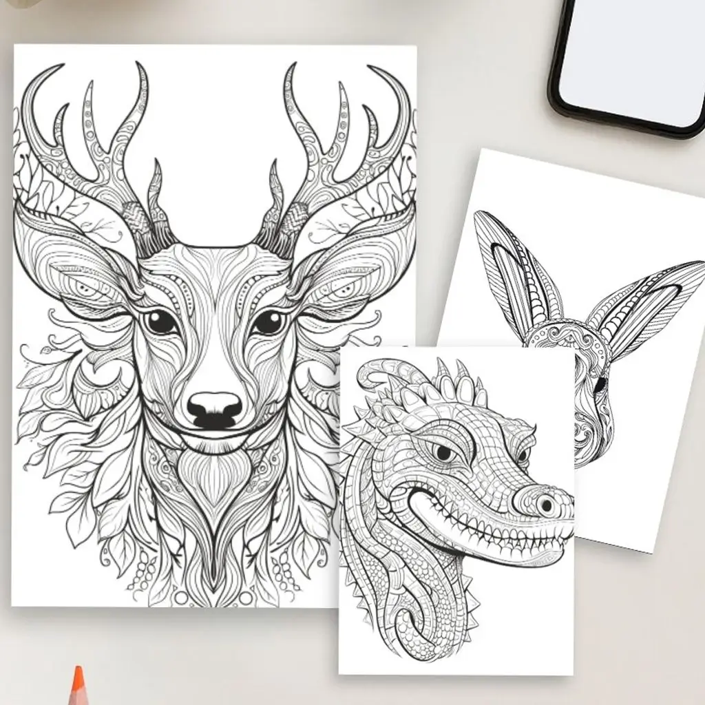 Mandala Wild – 54 Animals Filled with Intricate Patterns - Image 2